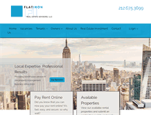 Tablet Screenshot of flatironmgmt.com